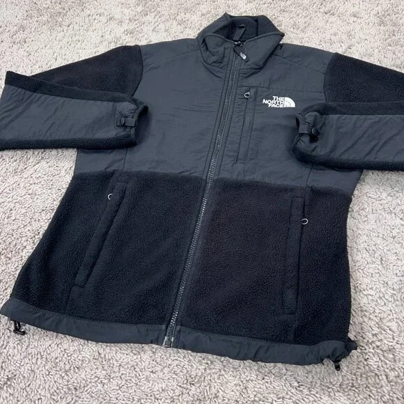 The North Face Sweater Womens Extra Small Black Denali Cozy Fleece Jacket Hike - Picture 4 of 14